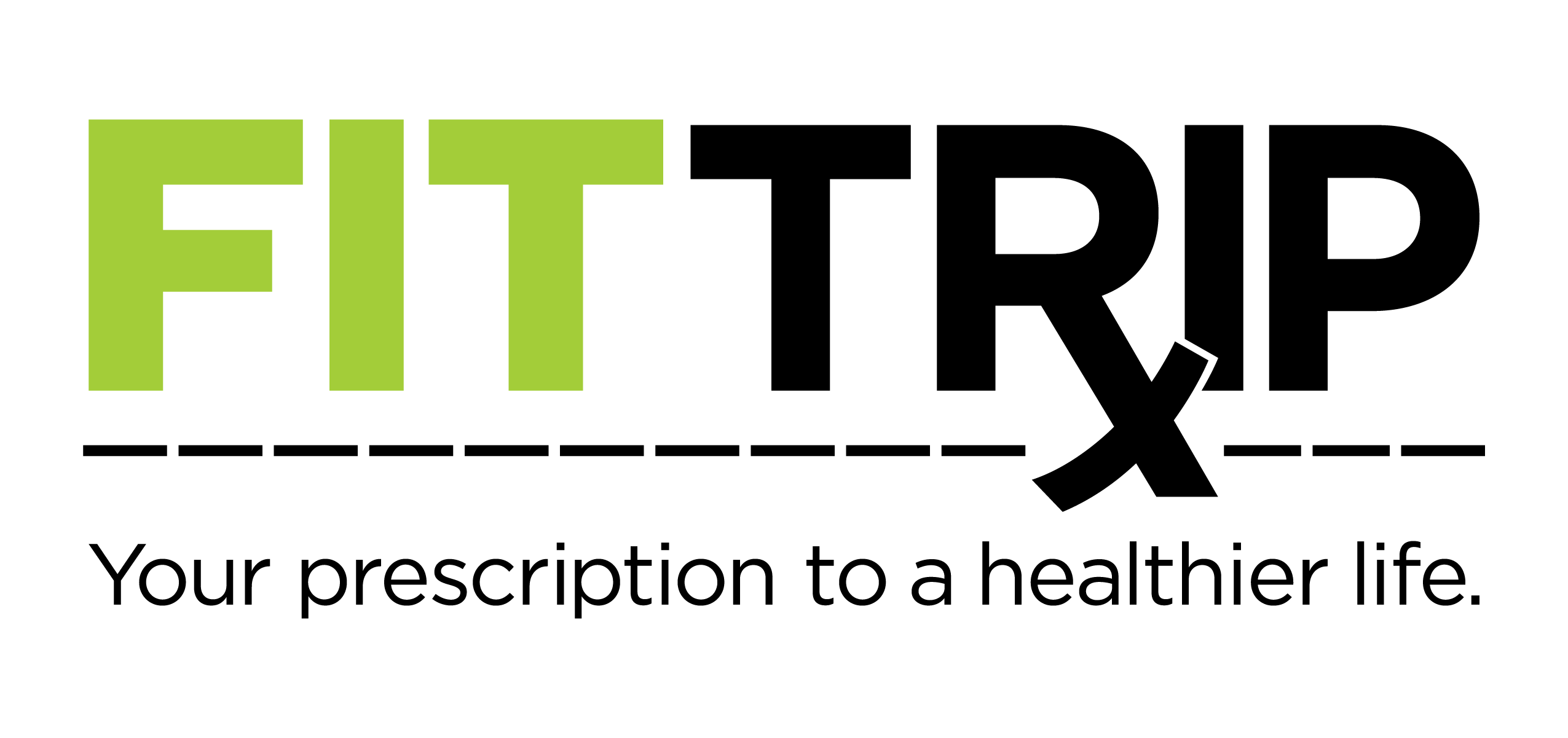 FitTrip logo Green Fit Black Trip